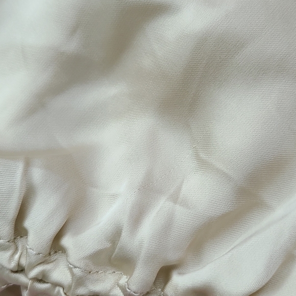 NWOT aritzia wilfred only ruched slip dress cool beige M - Picture 11 of 12